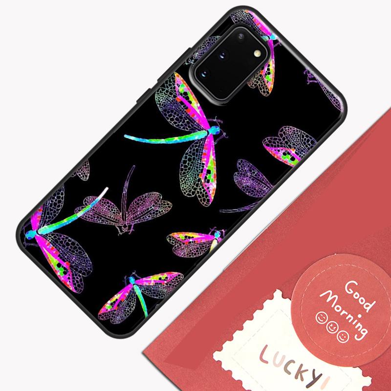 Colorful Dragonfly Phone Case For Samsung Galaxy S24 S26 Ultra S20 S21 S22 S23 S25 Plus S10 S25 FE Cover Shell