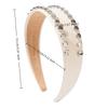 Cool Multi-Color Rivet Headband Vintage PU Leather Wide Brim Hair Hoop Comfort Fit Chic Face Wash Headwear Gift