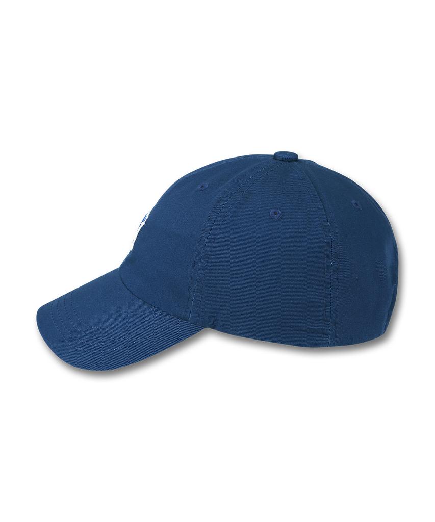 DOLPHIN WAVE APPAREL Dolphin Mini Embroidered Ball Cap Deep Blue