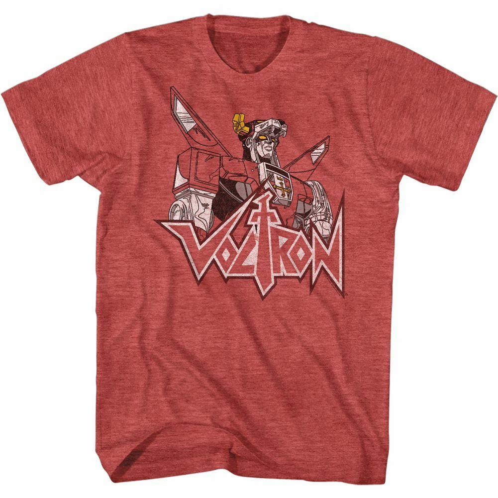 Voltron Voltron Fade Red Heather Adult T-Shirt S