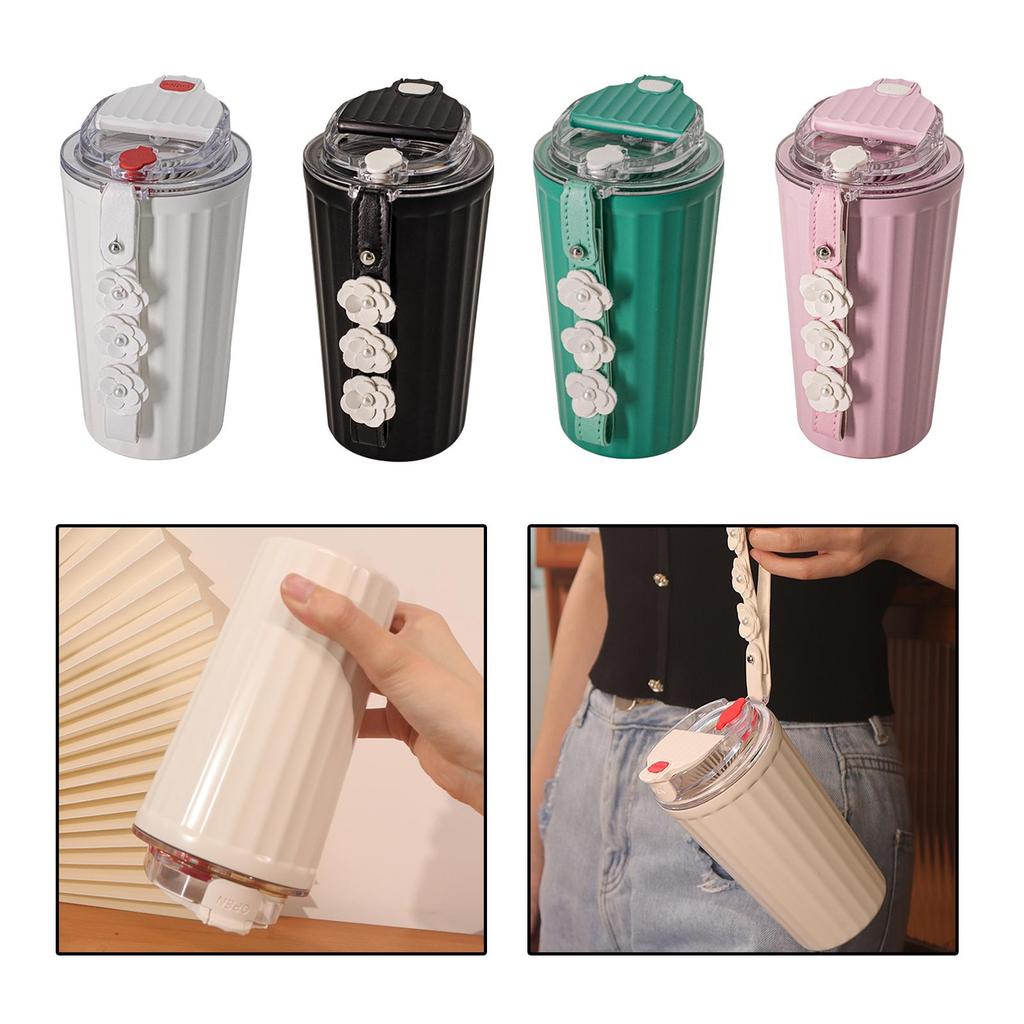 304 Stainless Steel Coffee Mugs Tumblers Food Grade with Tea Infuser for Loose 420ml Filter
