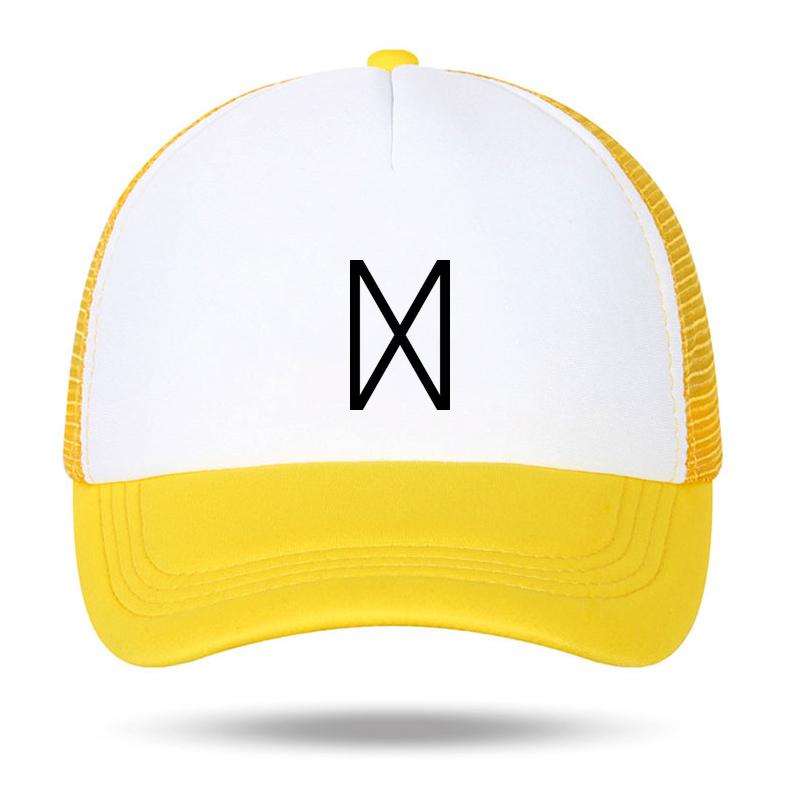 Viking Dagaz Rune Symbol Foam Trucker Hat Unisex All Black Mesh Back Snapback Cap Nordic Runes Summer Baseball Caps Casquette Homme