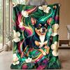 Whimsical Cat Collage Theme Blanket Lightweight Warm Flannel Blanket Decorative Throw Blanket for Home Decoration