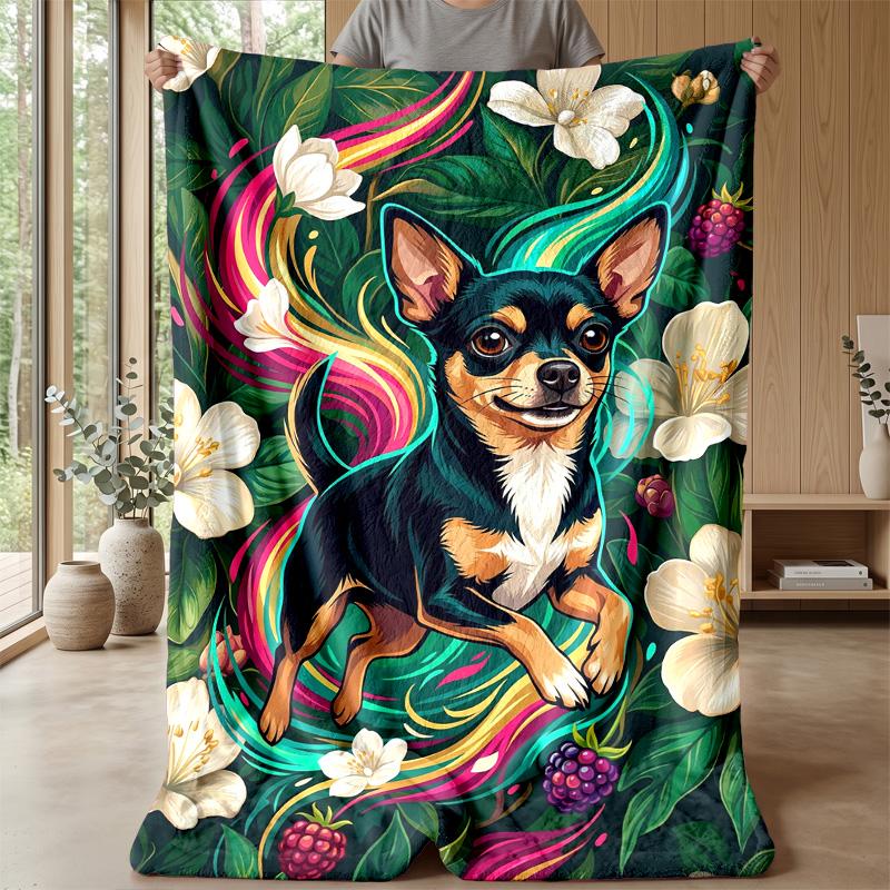 Whimsical Cat Collage Theme Blanket Lightweight Warm Flannel Blanket Decorative Throw Blanket for Home Decoration