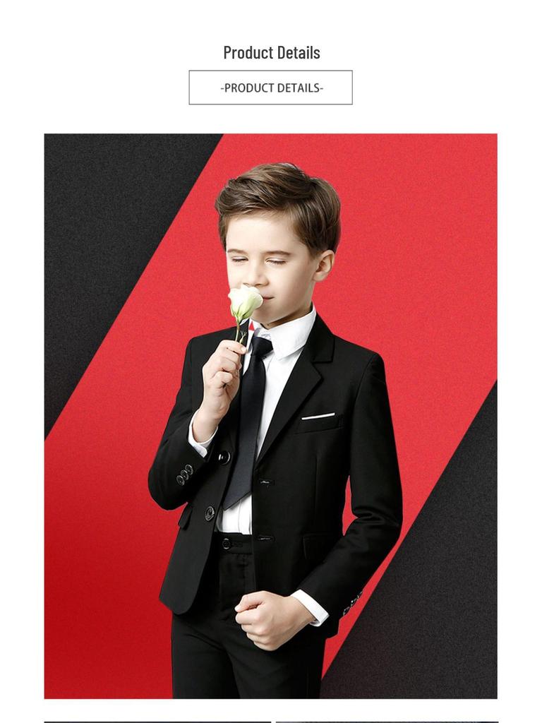 2025 Chlapecká smokingová souprava pro klavírní vystoupení a formální události