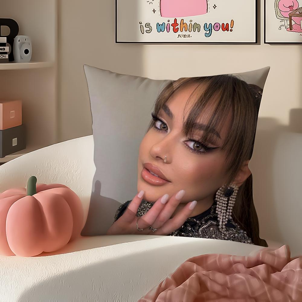 Edgy Rap German Cool Singer AAyliva Cushion Cover Pillowcase Short Plush Invisible zipper Room Sofa Cushion Cover