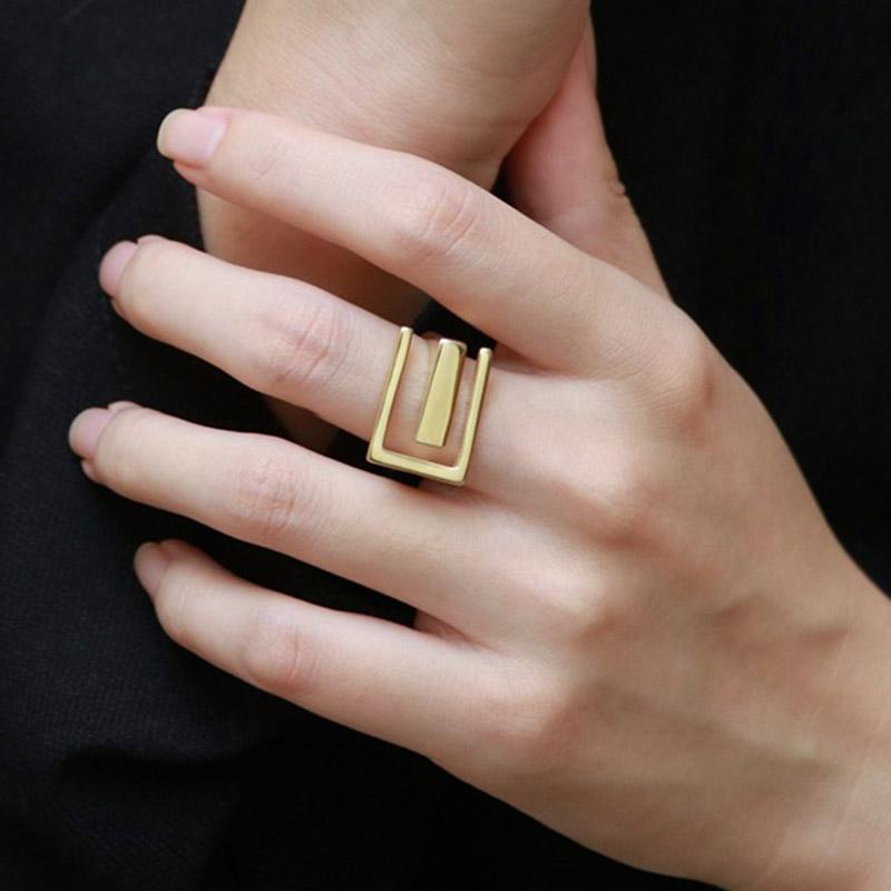 Xiaomi Minimalist 925 Sterling Silver Width Rings For Women Trendy Creative France Gold Plated Elegant Bride Jewelry Gifts
