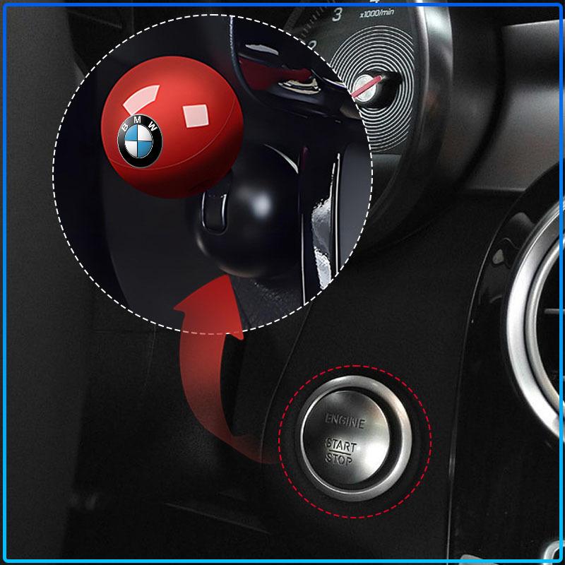 Car Logo Emblem Push Start Button Lever Creative Protective Cover For BMW M Performance 1 3 5 7 Series M3 M4 M5 M6 X1 X3 X5 X6 X7 E30 E34 E36 E39 E4