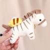 Plush Doll Pendant Pull Type Zebra Elephant Bee Shark Design Decorative