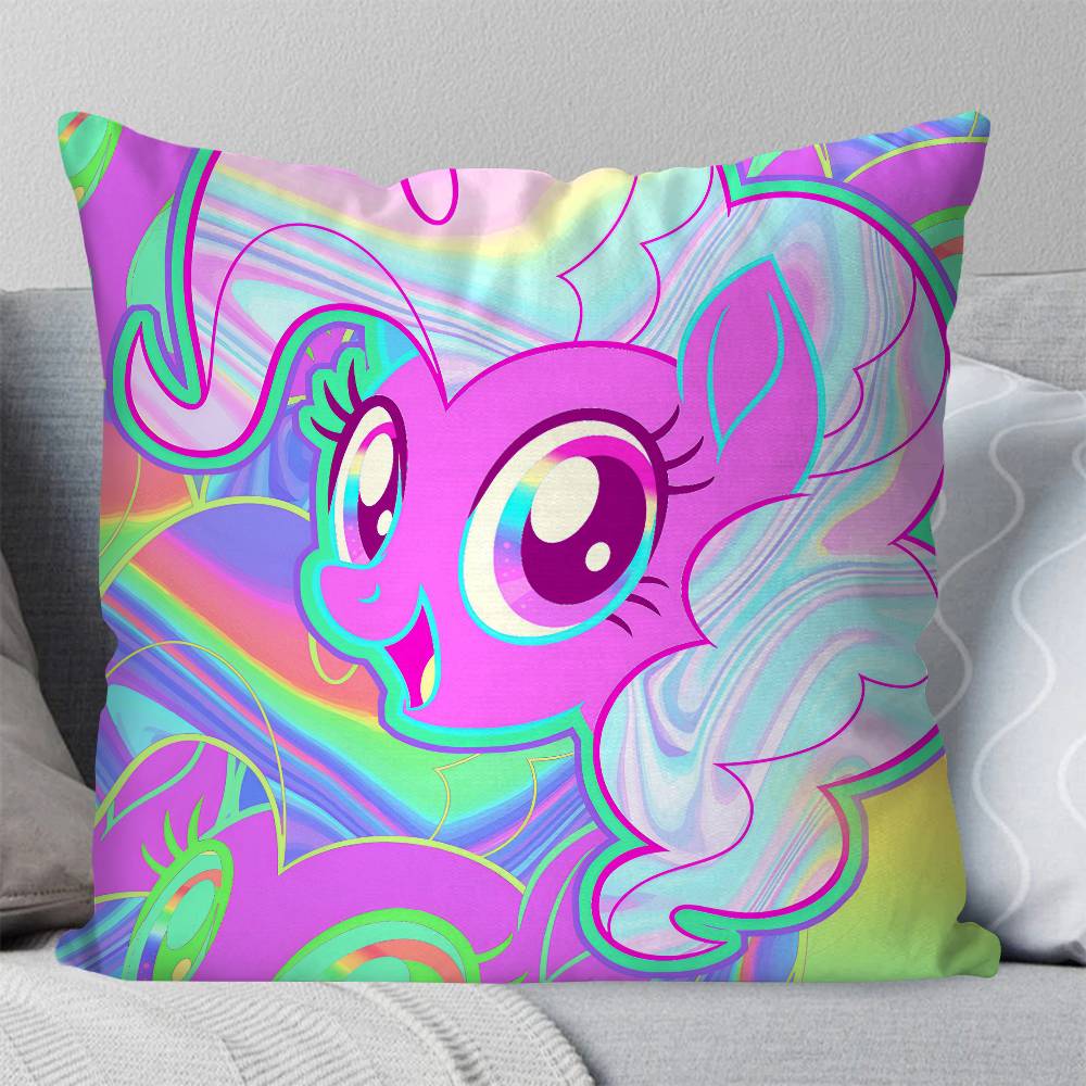 Anime M-My Little Pony Pillow Case Square Pillow Bedroom Sofa Leisure Comfort Cushion Car Living Room Home Decoration