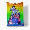 Cartoon K Pop Demon Hunters Flannel Blanket Cover Warmth Winter Blanket Multifunctional Decorative Universal Blankets