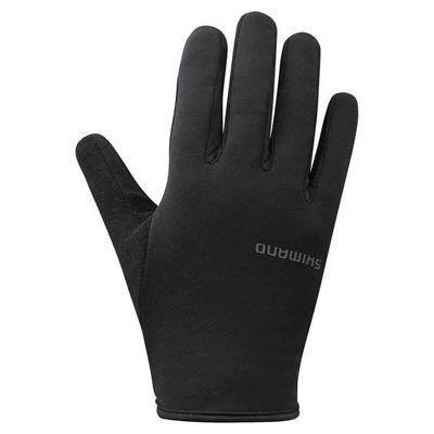 SHIMANO Light Thermal Cycling Size M Gloves, Black,