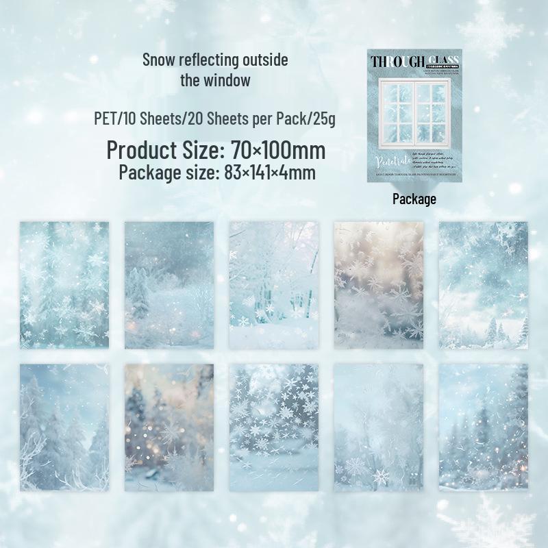 Ketchup Girl PET Sticker Pack - Glass Series Journal DIY Decoration