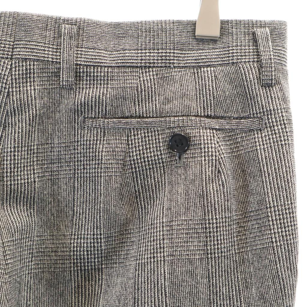 LANVIN Glen check tailored jacket Setup M gray Men's Used