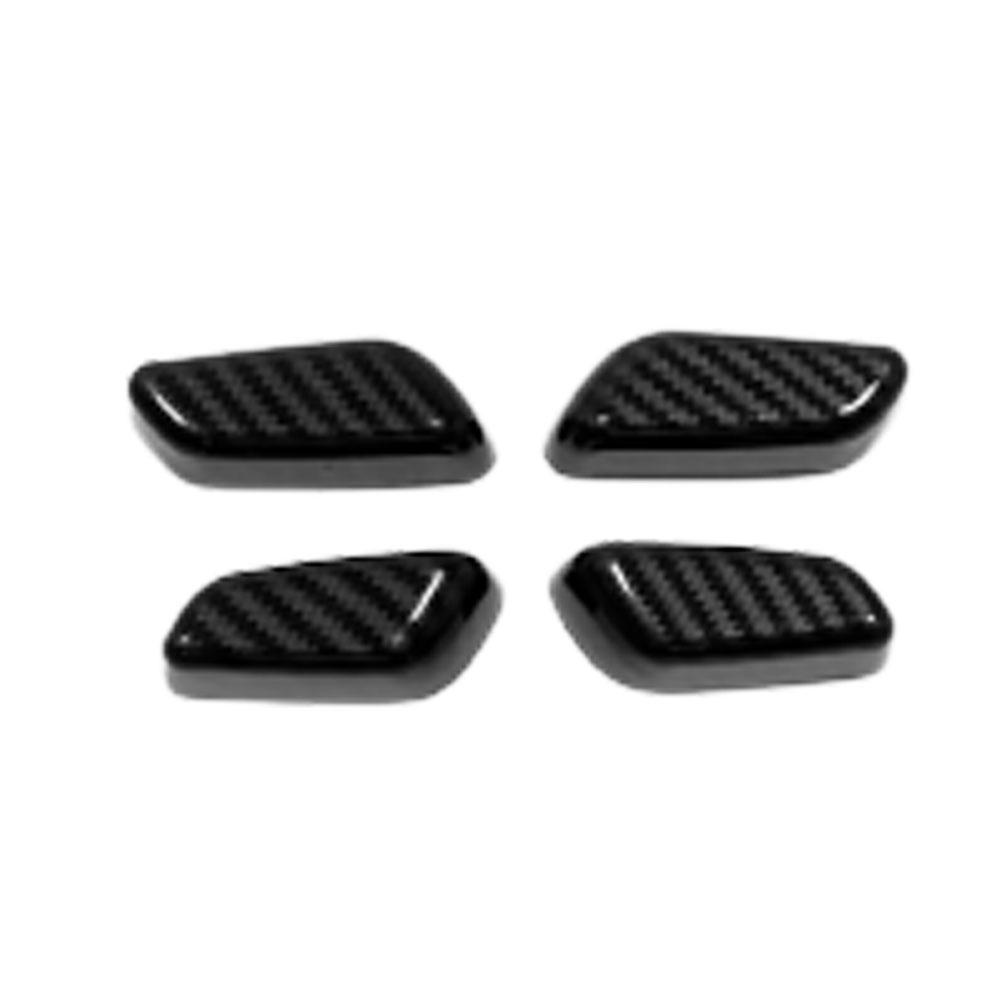 For BYD ATTO3/Yuan Plus   2024 ABS Plastic Car Seat Adjustment Switch Button Cover Decoration Frame Interior Accessories Carbon fiber