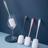 Sponge Cup Brush Long Handle Bottle Scrubber Kitchen Bottle Cleaning Tools Blue