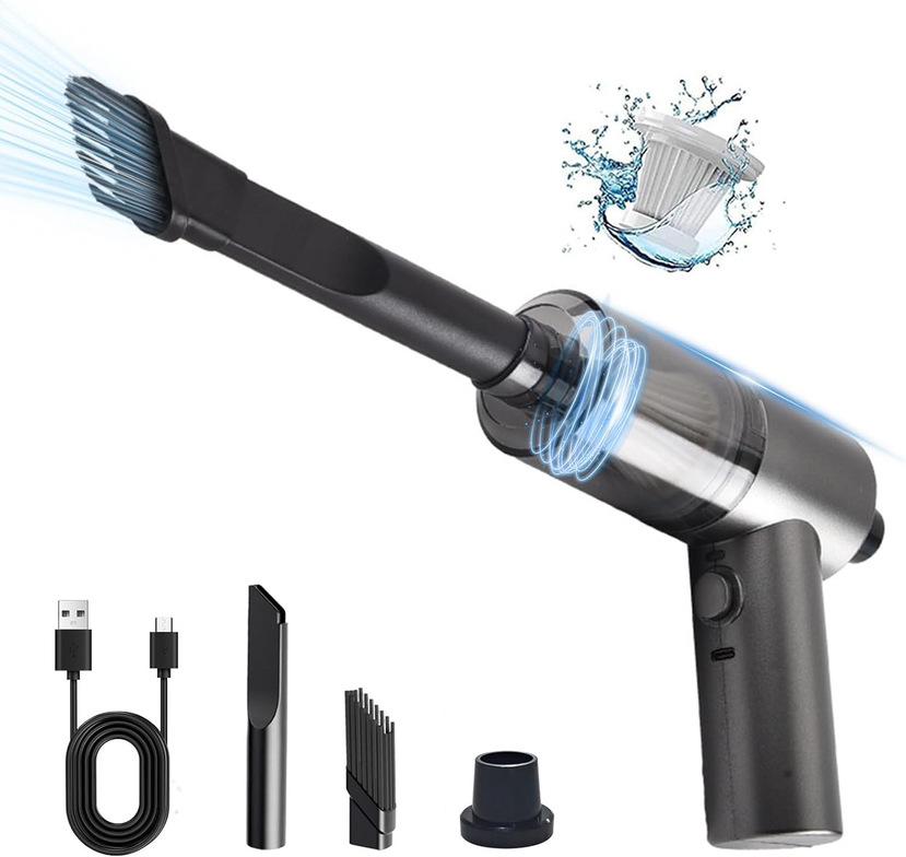 

Чистка автомобиля, мощная мини-зарядка, многофункциональная выдувка, всасывание, освещение, портативный небольшой автомобильный пылесос 1200MAh-Type3