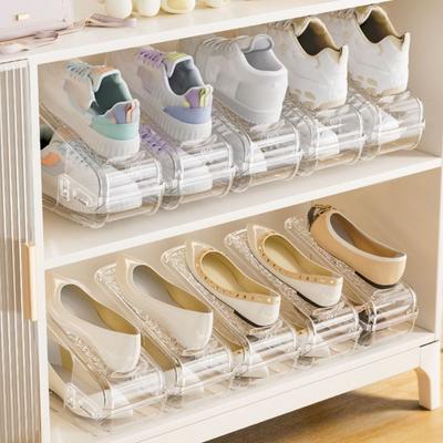 Double-layer Shoes Tray Adjustable Shoe Holder Shoe Cabinet Storage Tool Shoe Rack  Saving Space