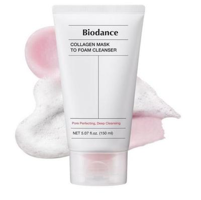 Kollagen-Packung zu Schaumreiniger (150ml) – Dual-Action Reinigung für hydrierte & straffe Haut, Koreanisch