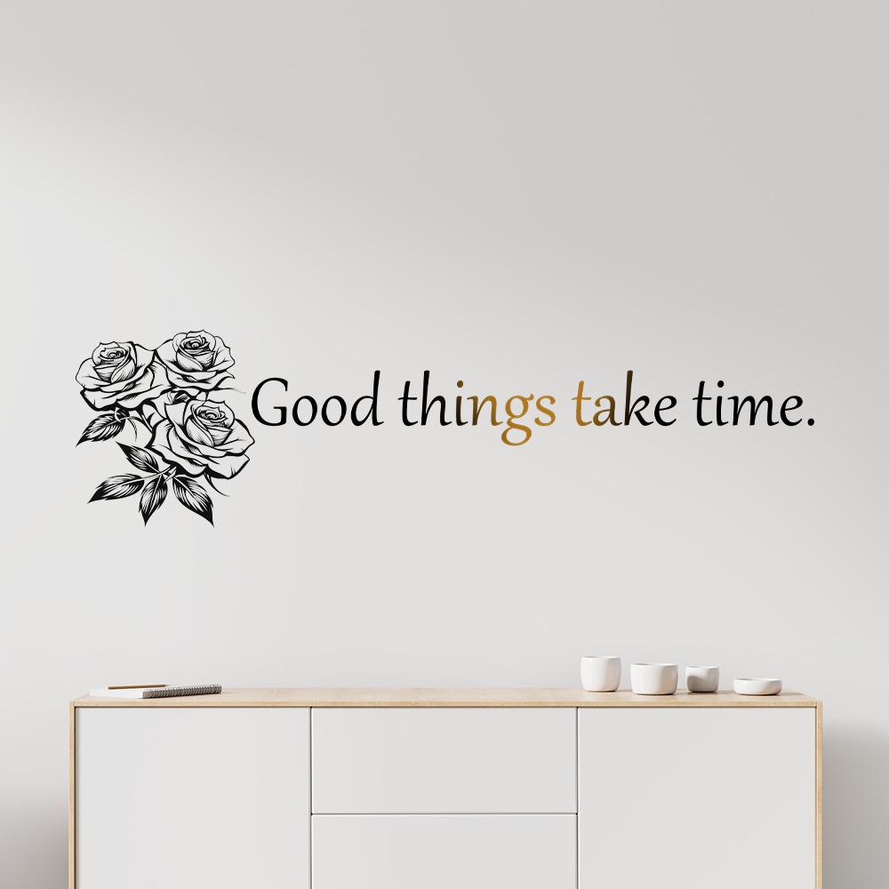 WZ9062 Angielski Slogan Szkic Róża Sypialnia Salon Dom Tło Aranżacja Krajobrazu Dekoracyjna Naklejka Ścienna