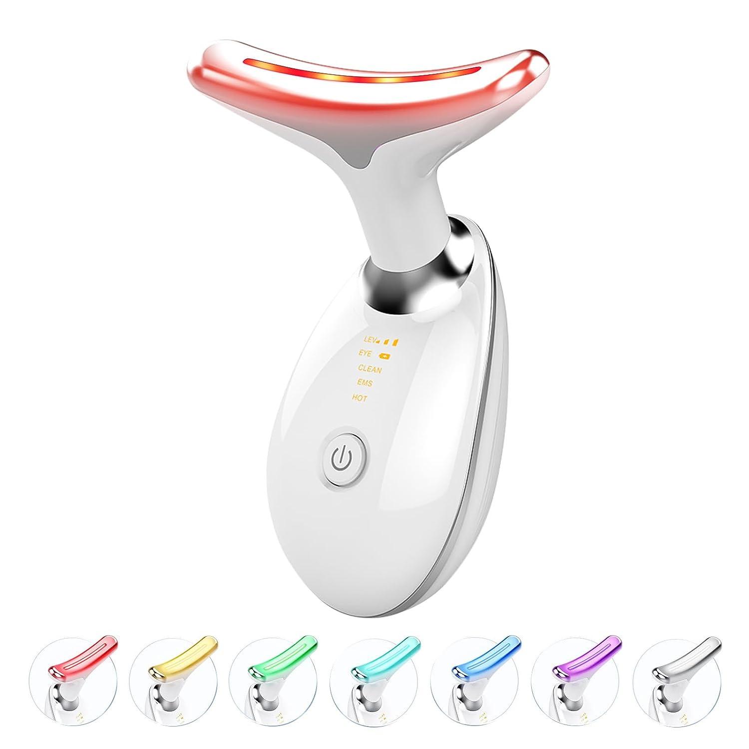 Beauty Instrument Household Complexion Neck Pattern Face Lifting Introducer Seven-color Neck Beauty Instrument