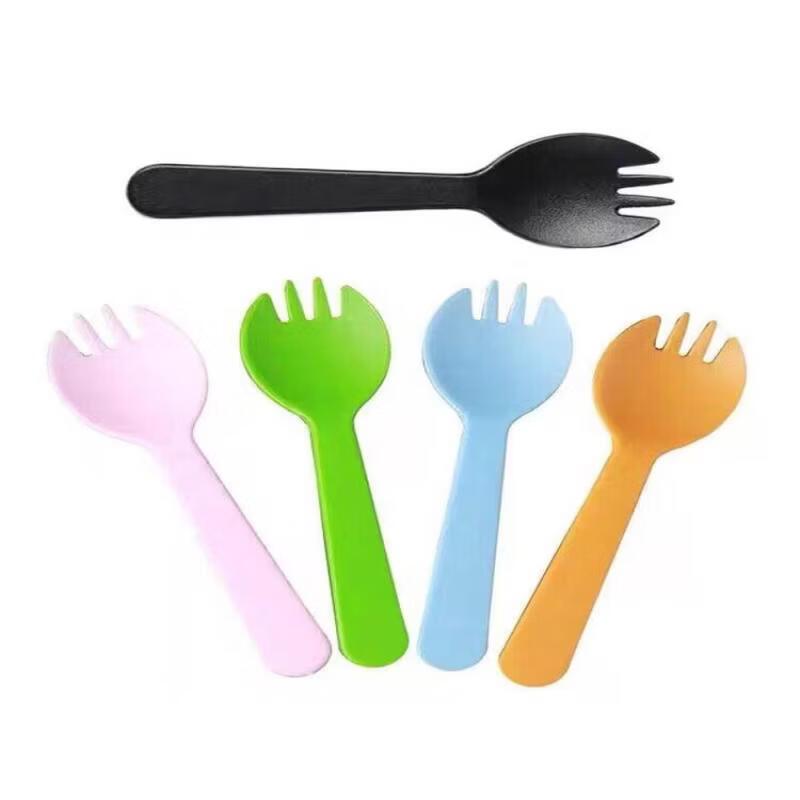 Einweg-Plastiklöffel- und Gabel-Set