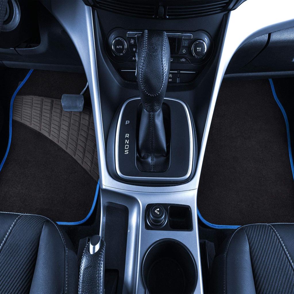 FH Group Group Car Floor Mat Universal Fit for and Trucks Imported from (FH International) Set, Blue, Multi-Function, Sedans, SUVs, [Officially Japan]
