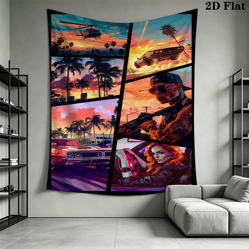 Gta V Urban Adventure Bedding 1 Duvet Cover 2 Pillowcase Without Core Bedding Set Soft And Comfortable Christmas Birthday Gift Bedding