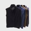 Men's Double-Sided Velvet Fleece Vest with Zipper Stand Collar - Autumn/Winter