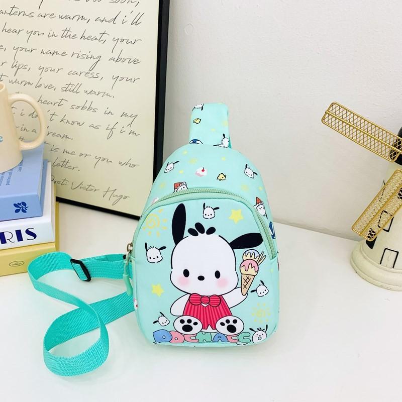 Hello Kitty Kuromi Melody Pattern Kids Chest Bag With Polyester Material And Breathable Design For Daily Use In Kindergarten