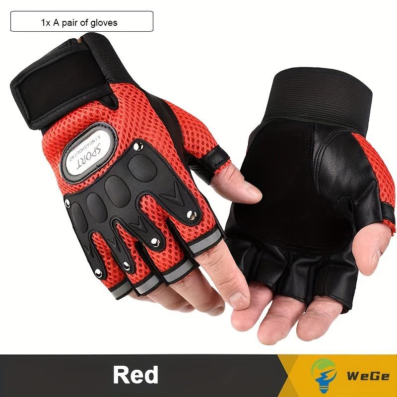 Half Finger Tactical Gloves Men's Breathable Fitness Cycling Sports Locomotive Motorcycle Gloves