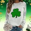 Women's Fashion  Printed Long Sleeve Loose Round Neck Sweatshirt Top