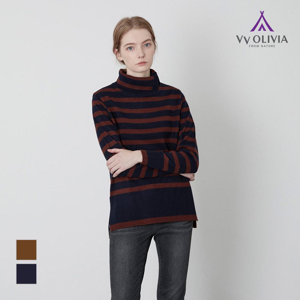 VVOLIVIA Striped Turtleneck_Vvcblyw9471