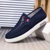Men's Skate Shoes, Old Beijing Cloth Shoes with Anti-slip Wear-resistant Rubber Sole, Lightweight Breathable Canvas Shoes, Soft Comfort Work Shoes