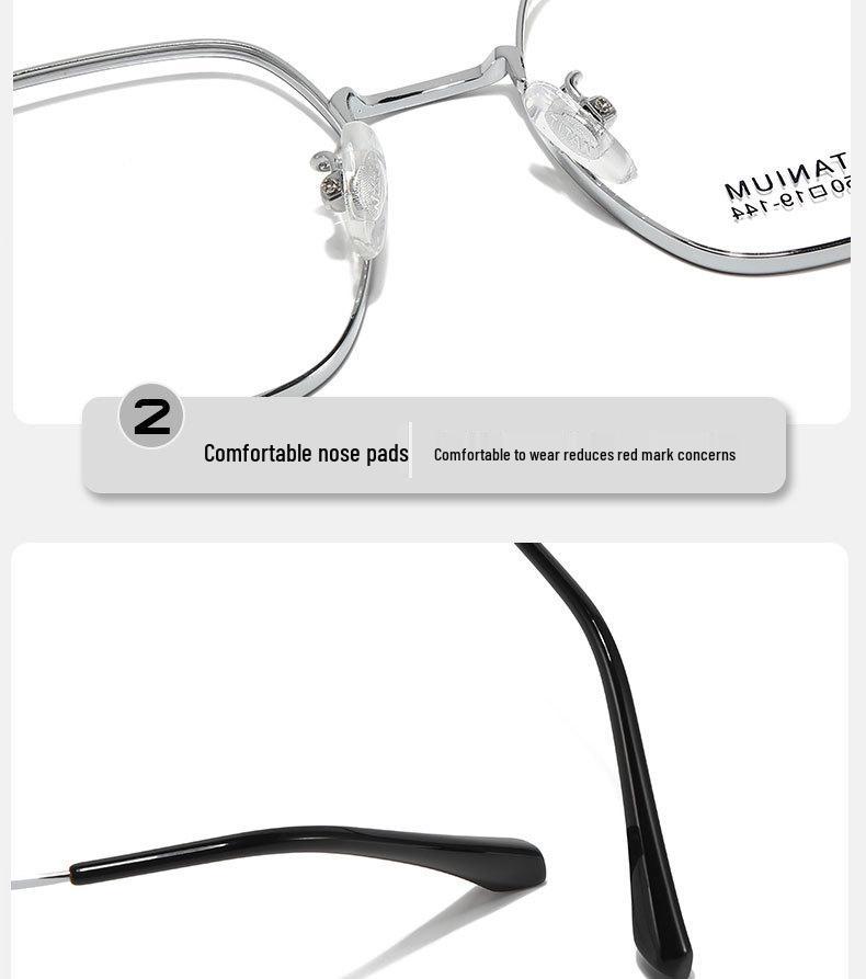 Ultra-light Retro Round Metal Eyeglass Frames for Myopia - Stylish & High-Quality Student Frames