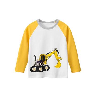 27Kids Cross-Border Kids' Long-Sleeve T-Shirt - Trendy Autumn 2025 Men's Design for Babies