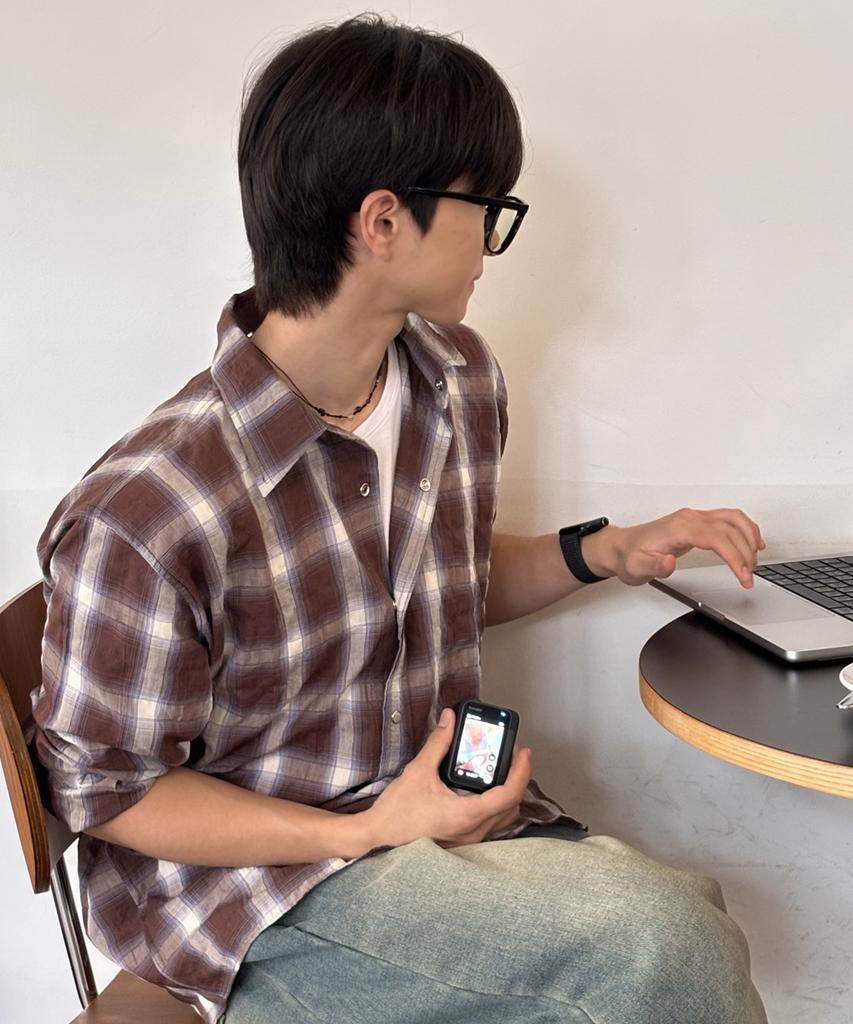 Eontaiteulseoul Untitled Check Shirt Brown