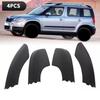 4pcs Front Rear Roof Rail End Cap  For SKODA 2009-2018 5LD860146 5LD860145 Roof Luggage Bar Rail End Shell Cover Replacement