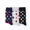 Men Socks Crew Colorful Geometric Cotton Dress Socks Gifts Summer Business Fashion Socks
