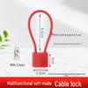 Weibaida Steel Cable Anti-Theft Combination Padlocks - 10 Pack