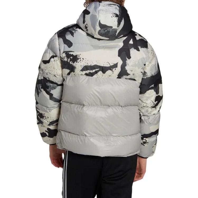 Adidas Originals Trefoil Down Jacket Men's Black / White / Gray (Unisex) Down Jackets HK5030