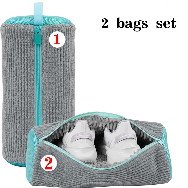 Hot 360° Deep Cleaning Shoe Washing Machine Bag Reusable Laundry Sneaker Bag Anti-Deformation Mesh Protector For All Shoe Types