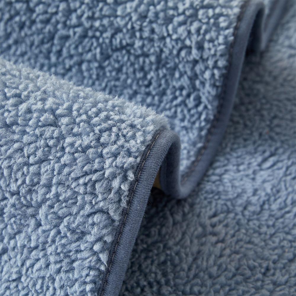 Plush Sherpa Sofa Slipcover Soft Couch Cover Non-Slip Sofa Towel for Bedroom Office Living Room Furniture Protector Home Decor