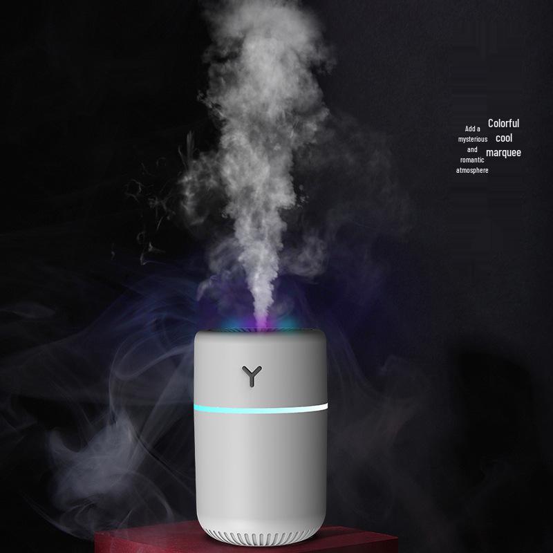 Creative Turret Aroma Diffuser: Realistic Flame Light with Large Spray Humidifier for Home Bedroom