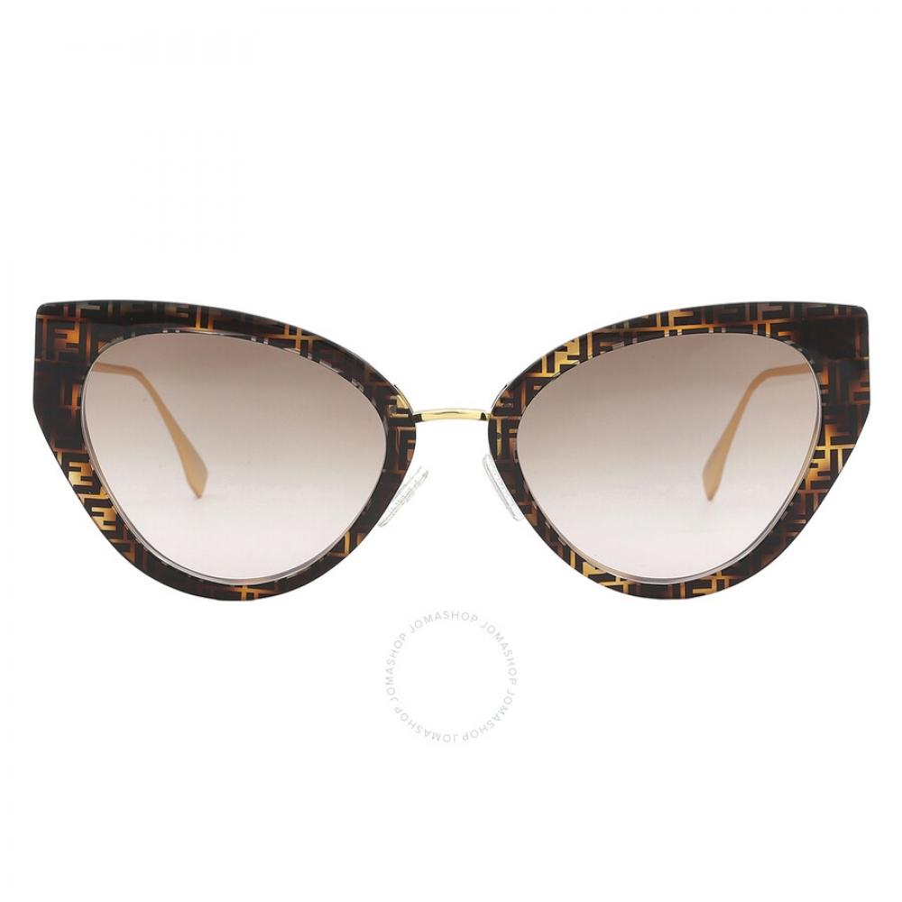 

Женские солнцезащитные очки Fendi Demo «кошачий глаз» FE40014U 55F 54