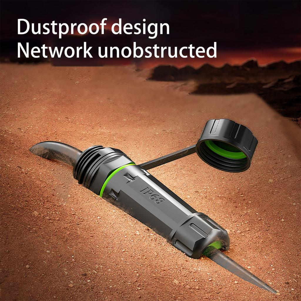 Waterproof RJ45 Coupler Connector High Speed Data Transfer CAT6 Ethernet Cable Extender Dustproof RJ45 Coupler