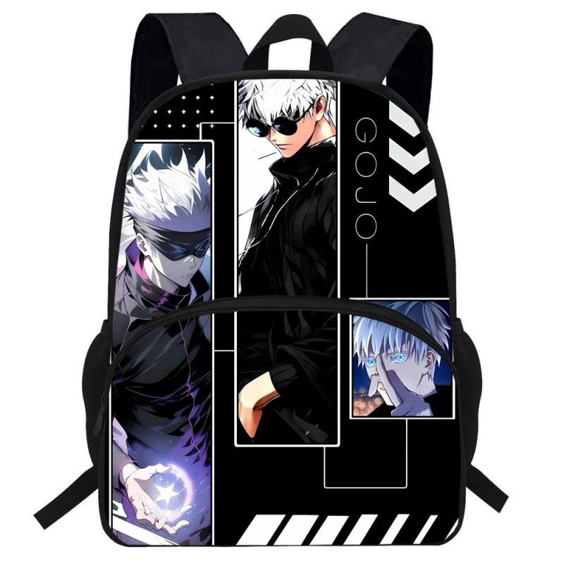 Plecak Dziecięcy Do Szkoły Wzór Anime Kreskówka Duża Pojemność Torba z Tkaniny Oxford z Ergonomicznym Wsparciem Pleców