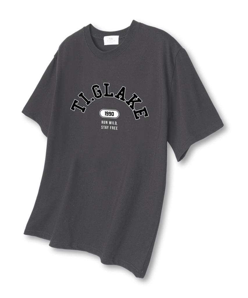 TI.GLAKE Stayfree Oversized Short Sleeve T-Shirt Dark Gray