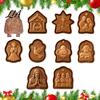 Stampini per Dolci Cristiani Stampo Mini Torta di Natale, Pressa per Impasto e Tagliabiscotti a Mano Ispirati alla Fede Festiva, Timbro Religioso per Stagionale