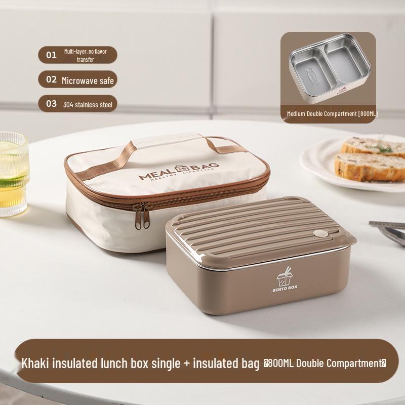 Large Capacity Microwaveable Stainless Steel Bento Lunch Box with Free Shipping